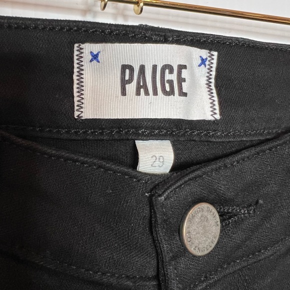 PAIGE Verdugo Ultra Skinny Jeans in Black. Size 29 - Picture 8 of 10